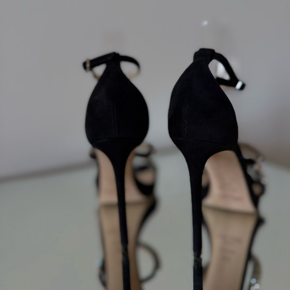 New JIMMY CHOO Bing 105 crystal-embellished suede platform sandals $1,695 - Picture 13 of 14